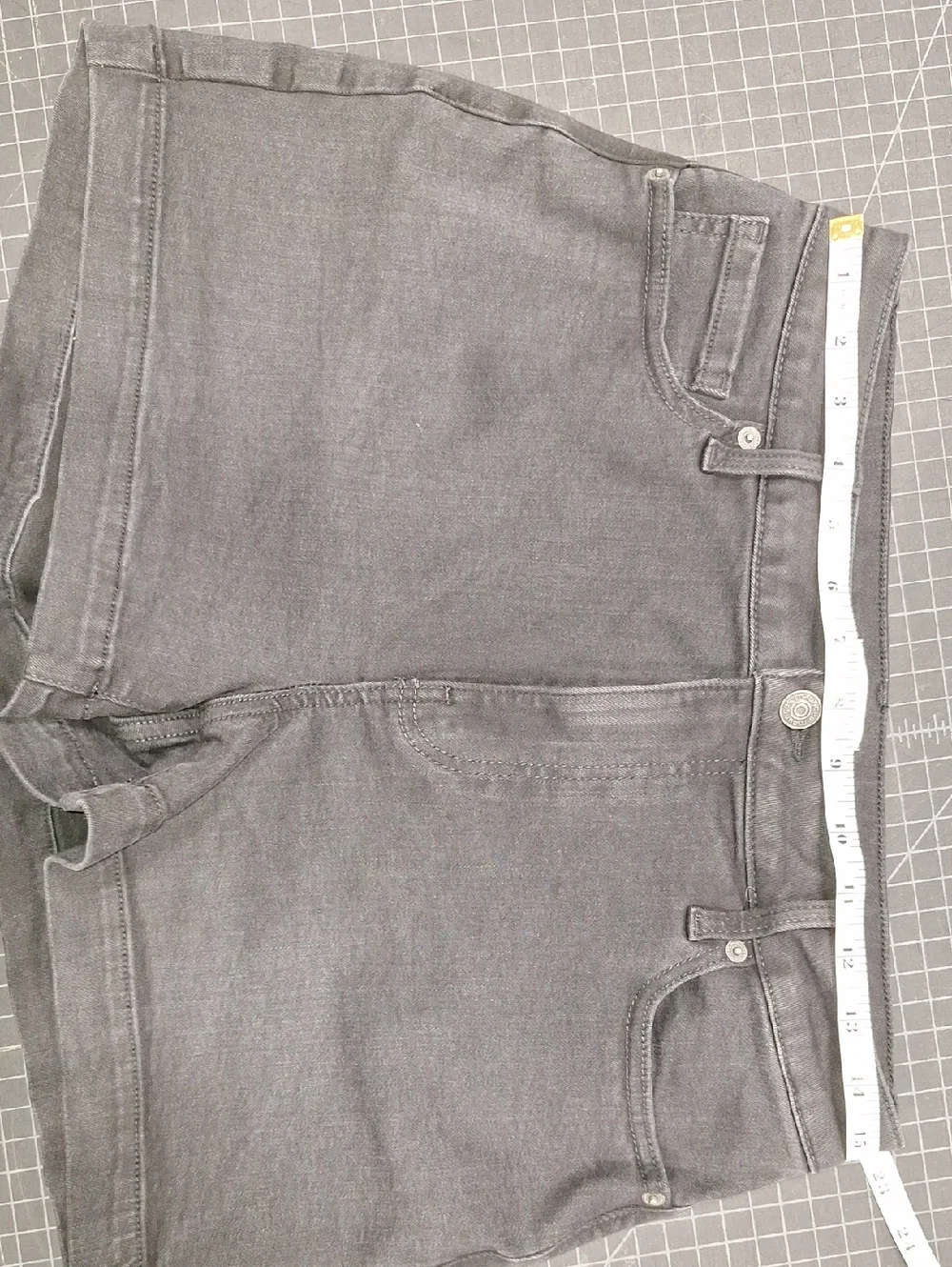 Maurices Charcoal Gray Denim Shorts